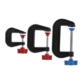 Shesto Ltd Plastic G-Clamps x3 (25, 50 & 75mm)