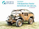 Quinta Studio 1/35 Quad Gun Tractor 3D-Print.&col.Interior (TAM)