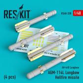 ResKit AGM-114L Longbow Hellfire Missile (4 pcs)