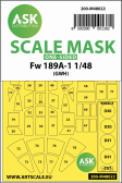 ASK Distribution Focke Wulf Fw 189 - One-sided mask (GWH)