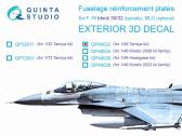 Quinta Studio F-16 block 30/32 - Reinforcement Plates 3D Decal (TAM)