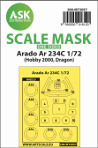 ASK Distribution Arado Ar 234C - One-sided painting express mask (DRA/HBY)