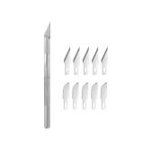 Shesto Ltd CLASSIC CRAFT KNIFE SET Incl. 5 straight and 5 curved blades