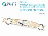 Quinta Studio 1/32 WWI German Seats Belts for bombers and 2-seat planes - Decals